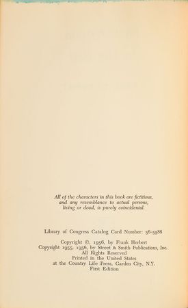 Lot #518 Frank Herbert Book - Image 2
