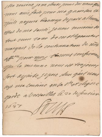 Lot #12 King Louis XIV: The 'Sun King' writes from