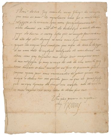 Lot #6 King Henry IV: Those who follow their