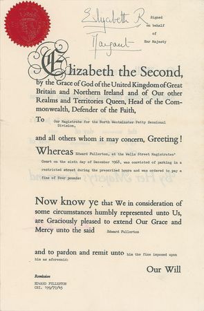 Lot #79 The Queen Mother and Princess Margaret Signed Document - Image 1