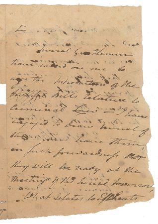 Lot #265 Aaron Burr: Burr plans to 