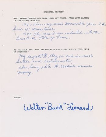 Lot #855 Baseball: “What memory stands out more than any other, from your career in Major League Baseball?” - Image 3