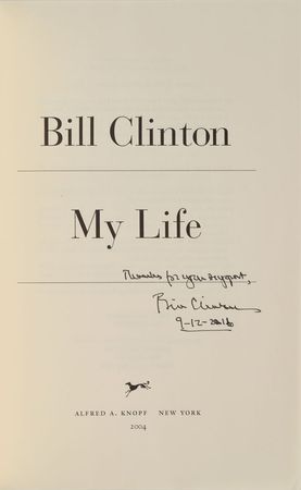 Lot #201 Bill and Hillary Clinton - Image 1