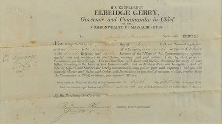 Lot #253 Elbridge Gerry Signed Document - Image 2