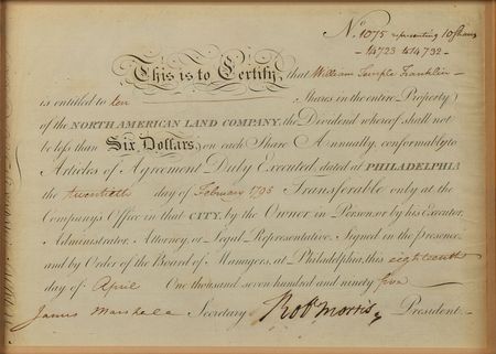 Lot #261 Robert Morris Signed Document - Image 2