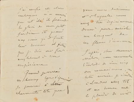 Lot #512 Gustave Dore Handwritten Letter Signed - Image 2