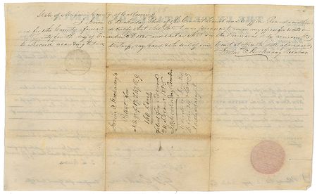 Lot #106 John Quincy Adams Signed Document - Image 2