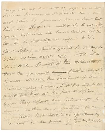Lot #114 Martin Van Buren: Early signed and free-franked letter on a military dispute - Image 2