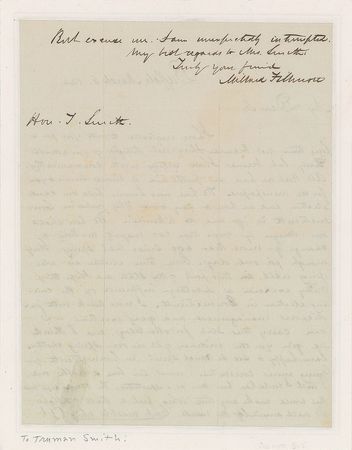 Lot #123 Millard Fillmore: Emphatically declaring that Connecticut ?must be Whig!!!? - Image 2