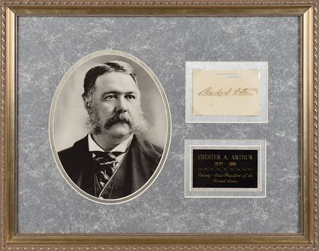 Lot #142 Chester A. Arthur White House Card - Image 1