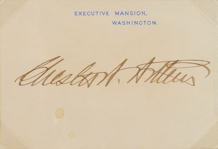Lot #142 Chester A. Arthur White House Card - Image 2