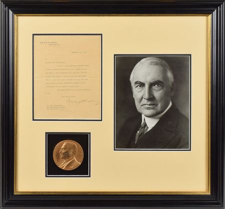 Lot #160 Warren G. Harding Typed Letter Signed - Image 1