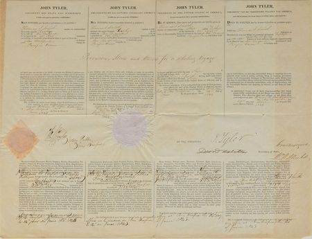 Lot #117 John Tyler: Tyler dispatches the 