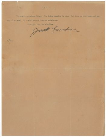 Lot #487 Jack London: Extensive letter archive examining London's controversial views on race and ethnicity - Image 4
