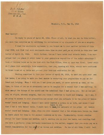 Lot #487 Jack London: Extensive letter archive examining London's controversial views on race and ethnicity - Image 5