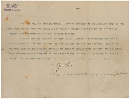 Lot #487 Jack London: Extensive letter archive examining London's controversial views on race and ethnicity - Image 12