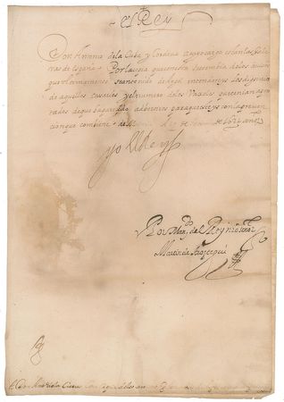 Lot #8 King Philip IV of Spain Signed Document