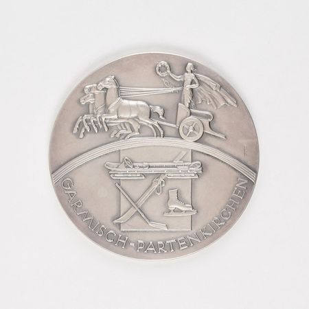 Lot #3050  Garmisch 1936 Winter Olympics Silver Winner’s Medal - Image 1