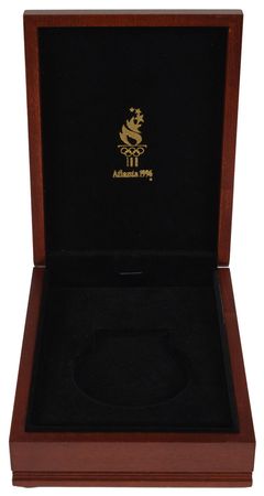 Lot #3120  Atlanta 1996 Summer Olympics Wooden Box for Winner's Medal - Image 2