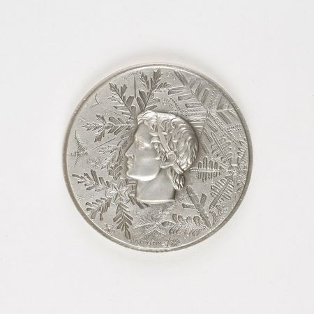 Lot #3085  Grenoble 1968 Winter Olympics Silver Participation Medal - Image 2