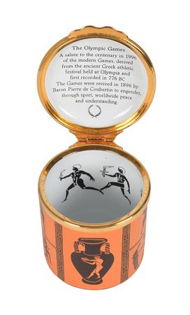 Lot #3149  Olympic Enamel Boxes - Image 2