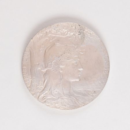Lot #3008  Paris 1900 Exposition Universelle Silvered Bronze Medal - Image 2
