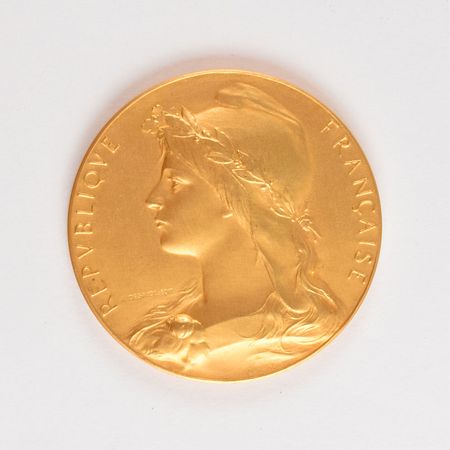 Lot #3031  Paris 1924 Summer Olympics Gilt Official Commemorative Medal - Image 1
