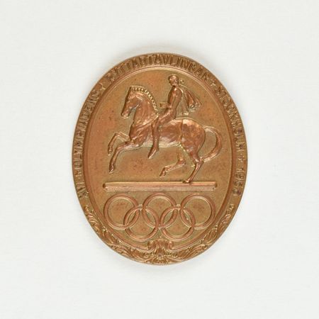 Lot #3070  Stockholm 1956 Summer Olympics Bronze Participation Medal - Image 1