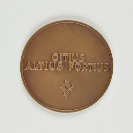Lot #3049  Garmisch 1936 Winter Olympics Bronze Participation Medal - Image 2