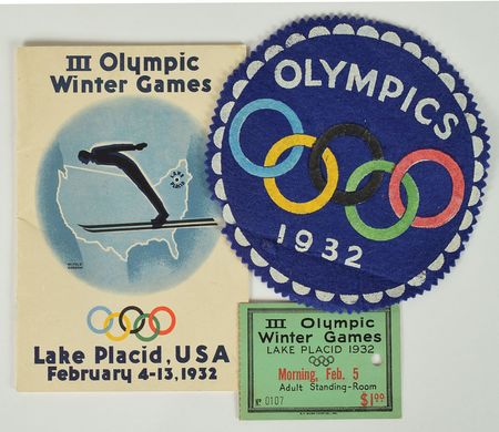 Lot #3044  Lake Placid 1932 Winter Olympics Group Lot - Image 1