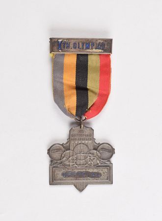 Lot #3045 Rare Los Angeles 1932 Summer Olympics Official Badge - Image 1