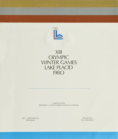 Lot #3098  Lake Placid 1980 Winter Olympics