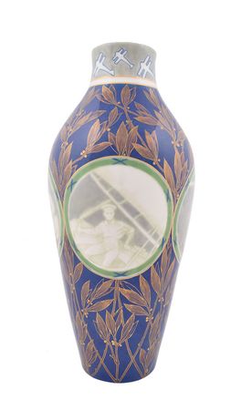 Lot #3033  Paris 1924 Summer Olympics Sevres Vase - Image 1