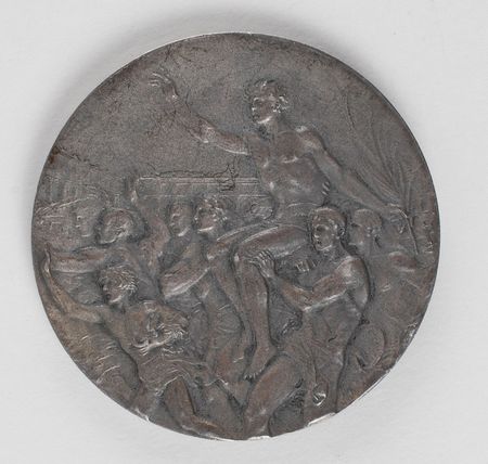 Lot #887 Los Angeles 1932 Summer Olympics ?Souvenir? Silver Medal: LA Games silver ?souvenir? medal - Image 2