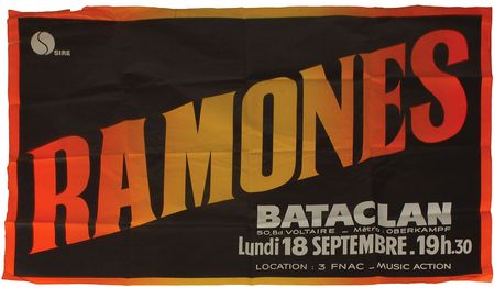 Lot #7325 Ramones 1978 Bataclan Poster - Image 1
