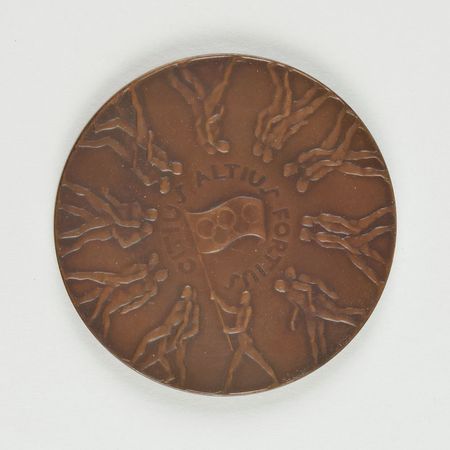 Lot #895 Melbourne 1956 Summer Olympics Bronze Participation Medal Participation Medal - Image 2