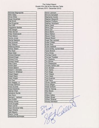 Lot #670 Stephen Colbert's Screen-Used Interview Desk: Interview desk from three seasons of The Colbert Report - Image 16