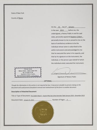 Lot #670 Stephen Colbert's Screen-Used Interview Desk: Interview desk from three seasons of The Colbert Report - Image 17