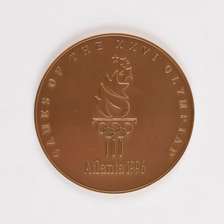 Lot #914 Atlanta 1996 Summer Olympics Bronze Participation Medal Participation Medal - Image 1