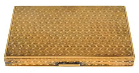 Lot #131 Jacqueline Kennedy: Elegant Tiffany cigarette case gifted by 
