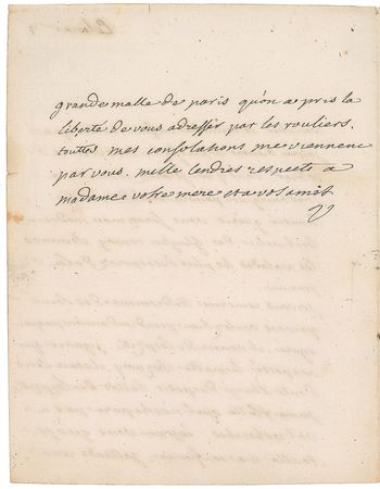 Lot #511 Voltaire: Voltaire writes from Colmar - Image 2