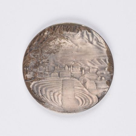 Lot #906 Innsbruck 1976 Winter Olympics Silvered Bronze Participation Medal Participation Medal - Image 2