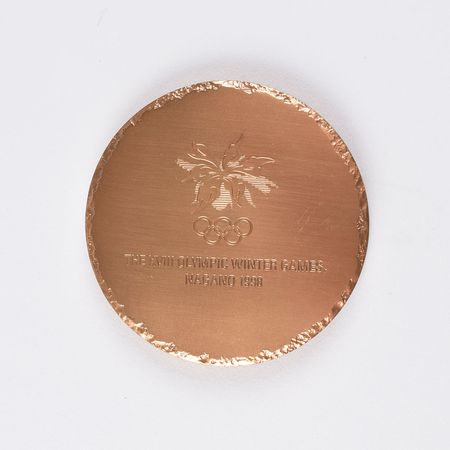 Lot #918 Nagano 1998 Winter Olympics Bronze Participation Medal Participation Medal - Image 2