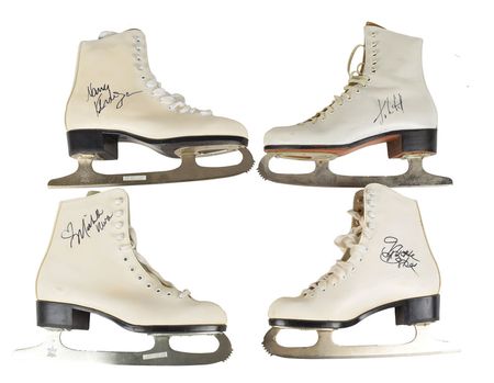 Lot #874 Olympic Figure Skaters Ice Skates - Image 1