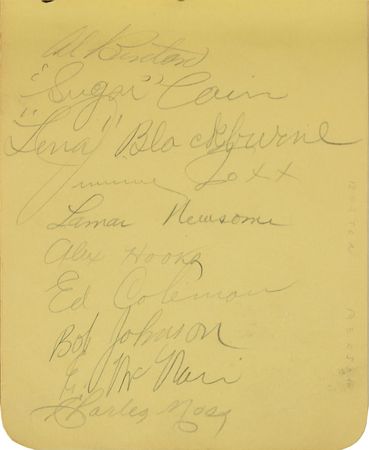 Lot #853 Baseball: 1930s: Foxx, Hornsby, Grove, and Goslin highlight a mid-1930s autograph album - Image 3