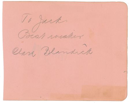 Lot #841 Wizard of Oz: Clara Blandick Signature - Image 1