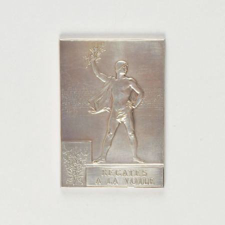 Lot #877 Paris 1900 Summer Olympics Silvered Bronze Winner?s Medal for 'Regates a la Voile' Winner's Medal - Image 2