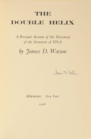 Lot #322 DNA: James D. Watson Book - Image 1