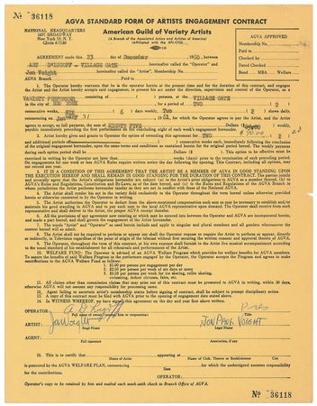 Lot #693 Actors Signed Documents - Image 3