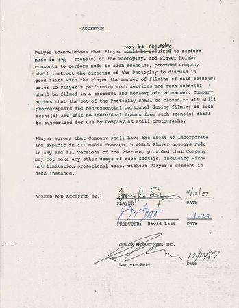 Lot #693 Actors Signed Documents - Image 4